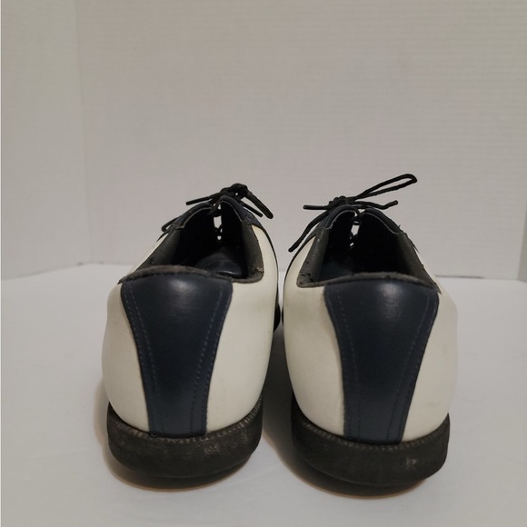 FootJoy AquaLites Black White Saddle Oxford  Men's Size 8.5 Golf - Picture 5 of 9